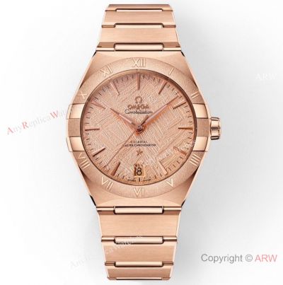 Swiss Copy Omega Constellation 41 Men's Rose Gold 8901 Movement | New 41mm